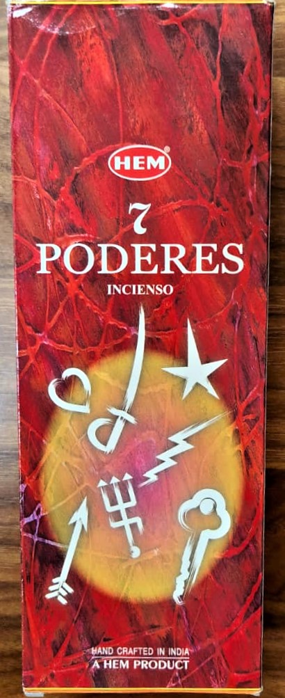 CAJA DE INCIENSO DE VARITA 7 PODERES HEM-26 