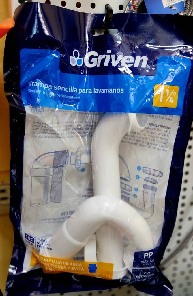 SET DE TRAMPA SENCILLA 1 -1/4", MARCA GRIVEN