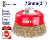 Cepillo de disco de alambre (Wire cup brush). ULWCB10755