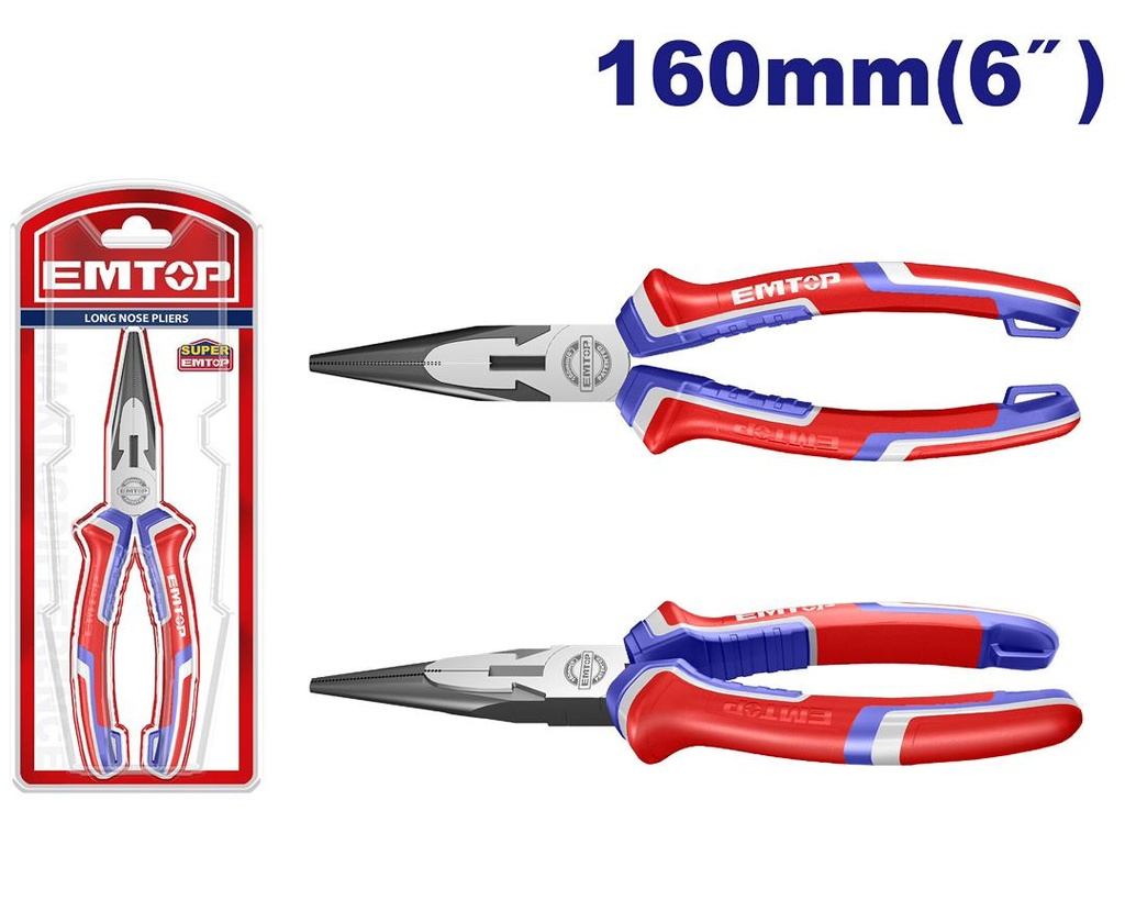 Pinzas de punta larga 6" (Long nose pliers). EPLRL0611