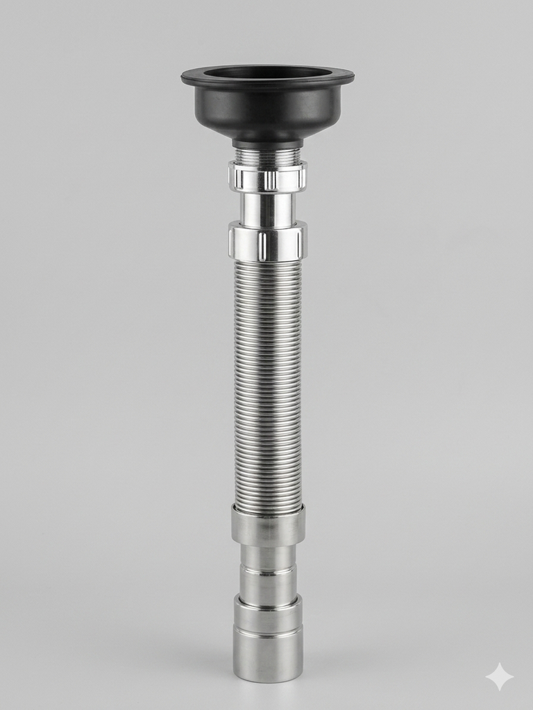 TRAMPA TELESCOPICA P/FREGADERO 1 1/2''X80CM-AQUA-Q