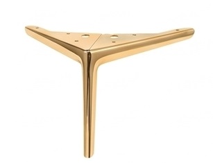 PATAS METÁLICAS DORADAS PARA MUEBLES, DE 120MM DE ALTURA, HW-B028