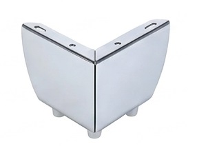 PATAS METÁLICAS PLATEADAS PARA MUEBLES, DIMENSIONES H55X110X0.9MM, HW-819