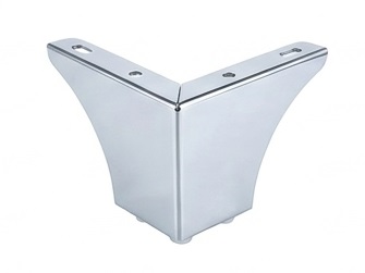 PATAS METÁLICAS PLATEADAS PARA MUEBLES, DIMENSIONES H75X110X0.9MM, HW-821