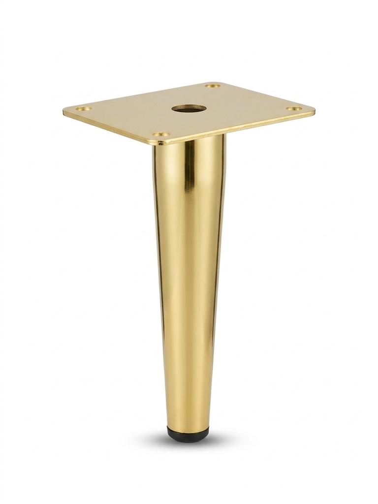 PATAS METÁLICAS PARA MUEBLES, COLOR DORADO, DE 150MM DE ALTURA, HW-877-GOLD.150
