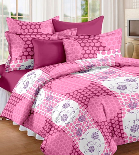 Tejido de Sábana, 2.40m (94") de ancho, 100% poliéster,
72gr/m2, estampado colores varios.