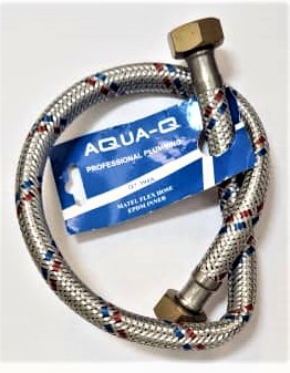 MANGUERA DE ABAS -F1/2" X F1/2" X 50CM.- AQUA-Q