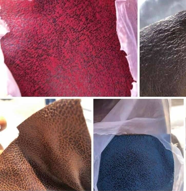 TEJIDO POLIPIEL PARA TAPICERÍA, 1.50M (60") DE ANCHO, 100% POLIÉSTER, LISO COLORES SURTIDOS.