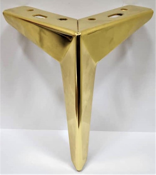 PATA METALICA TIPO ESTRELLA ORO (CAJA X 60U)