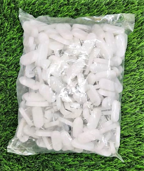 DESLIZADOR DE MUEBLES BLANCO DE 8 X 30MM  FIJADO CON DOBLE PUNTILLA