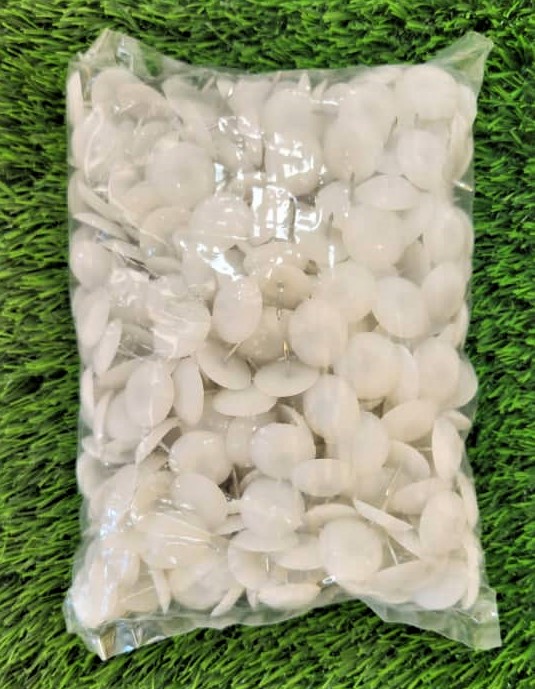 DESLIZADOR DE MUEBLES BLANCO #18 FIJADO CON UNA PUNTILLA