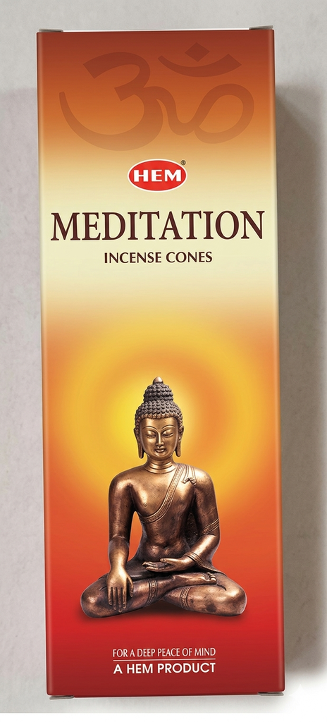 CAJA DE INCIENSO DE VARITA D/MEDITACION HEM-53