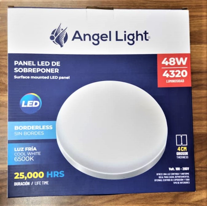 PANEL LED SOBRE PONER 48W(REDONDO), MARCA ANGEL LIGHT