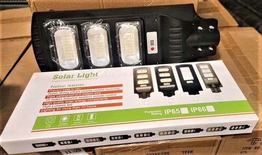 [WZLD-300W] LÁMPARA SOLAR, MODELO: WZLD-300W, 144 LEDS CON BATERÍA DE 6000MAH