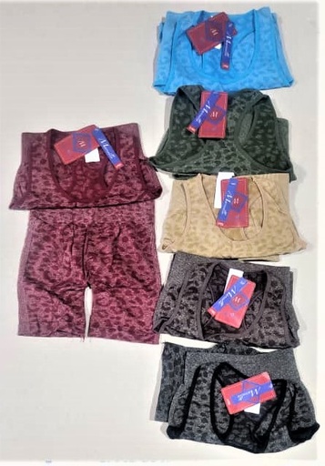 [HM-672] CONJUNTO P/DAMAS, COMPOSICIÓN 90% POLIÉSTER 10% ELÁSTICO, MARCA MARCELLA. HM-672