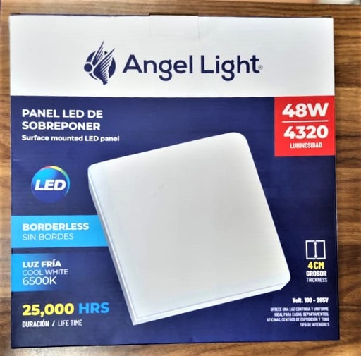[AL-PB008S-48W] PANEL LED SOBRE PONER 48W(CUADRADO), MARCA ANGEL LIGHT