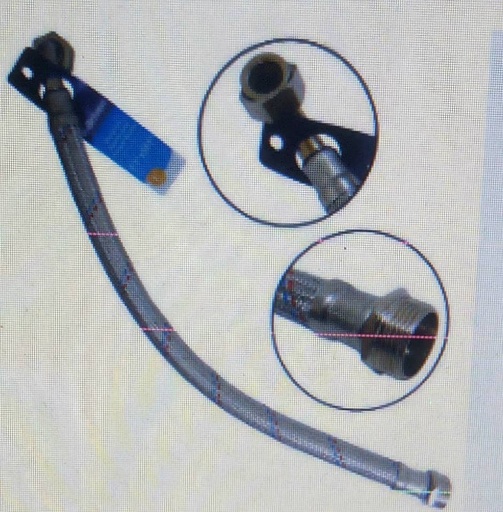 [GV-HSB76-3-8] SET DE MANGUERA FLEXIBLE PARA MONOMANDO M10 X 3/8" DE 30", MARCA GRIVEN