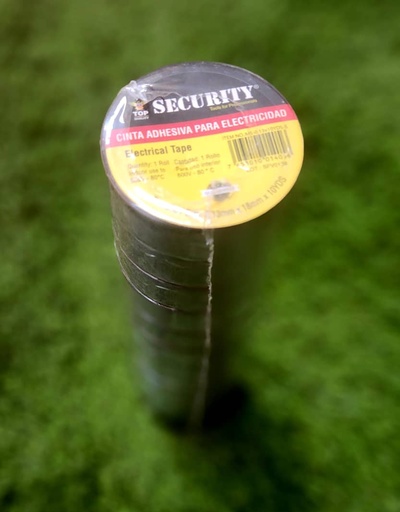 [MS-13X10YDS-S] CINTA AISLANTE (NEGRO), MARCA SECURITY MS-13X10YDS-S