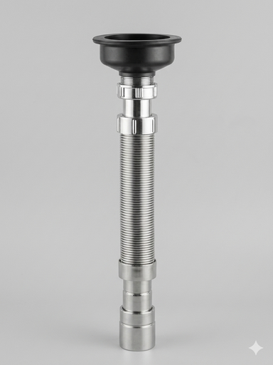 [Q7-5011003] TRAMPA TELESCOPICA P/FREGADERO 1 1/2''X80CM-AQUA-Q