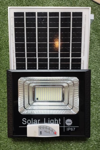 [Q7-FL100W+PANEL] JUEGO DE LAMPARA LED CON PANEL SOLAR-100W-120V-Q7-LUMINA