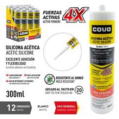 [CV-RTVG280-WT] SILICONA BLANCA ACÉTICA, MARCA COVO