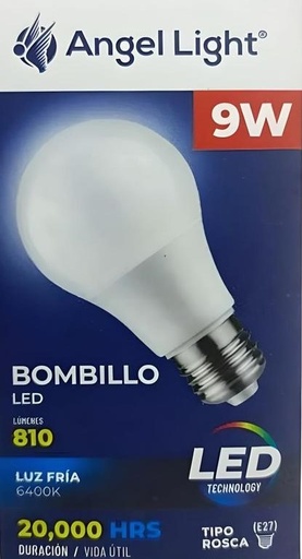 [ALB-TLP-9W] BOMBILLO LED 9W, MARCA ANGEL LIGHT (CAJA X 20U)