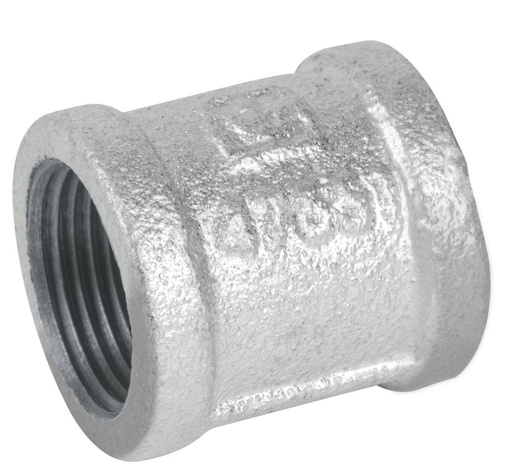 [GV-P-3-4] COPLE REFORZADO DE ACERO GALVANIZADO 3/4" - 150LB, MARCA GRIVEN