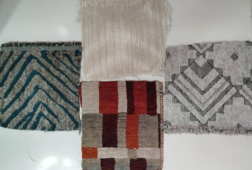 [LOT.02-E5290] LOTE 2 DE TEJIDOS VARIOS PARA TAPICERÍA, 1.50M (60") DE ANCHO, 100% POLIÉSTER.