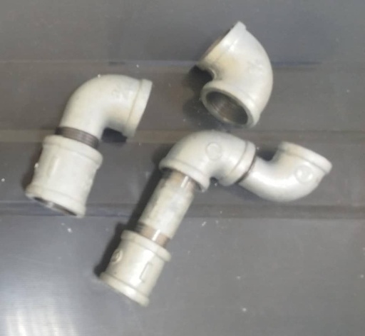 [GV-MF-1-2] SET DE CODO ROSCA MACHO DE 90° DE ACERO GALVANIZADO 1/2" - 150LB, MARCA GRIVEN
