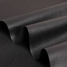 [Cuerina E17/24-C#4] TEJIDO VINIL FINO PARA TAPICERIA, 100% PVC, 1.40M DE ANCHO, LISO COLOR NEGRO