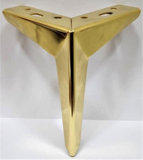[E284-SL-142A] PATA METALICA TIPO ESTRELLA ORO (CAJA X 60U)