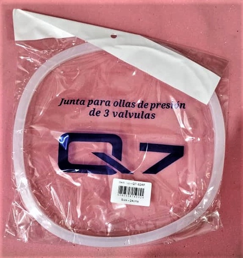 [Q7-S24P] JUNTA DE SILICONA P/OLLA 3 VALVULAS
24CM-7L -Q7