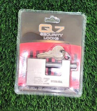 [Q7‐1080NT‐BLIST] CANDADO DE SEGURIDAD ANTICIZALLA 80MM‐CHROMO‐Q7