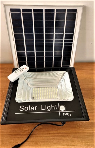 [Q7-FL200W] LAMPARA LED CON PANEL SOLAR-200W-120V-Q7-LUMINA