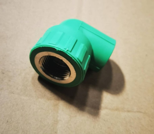 [L20-1/2F] CODO LISO C/ROSCA 1/2" TERMOFUSION-PPR-VERDE